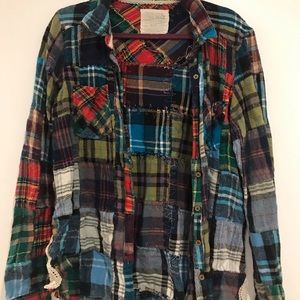 We The Free Lost In Plaid Shirt